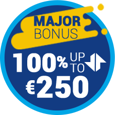 Major Bonus. 100% up to 250€